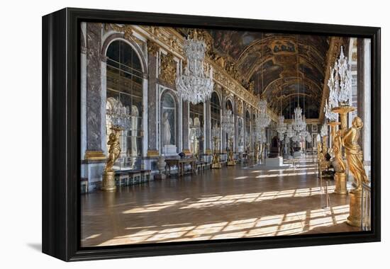 Grande Galerie or Galerie Des Glaces (The Hall of Mirrors) in Palace of Versailles-null-Framed Premier Image Canvas