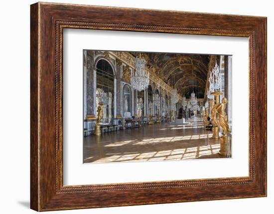 Grande Galerie or Galerie Des Glaces (The Hall of Mirrors) in Palace of Versailles-null-Framed Photographic Print