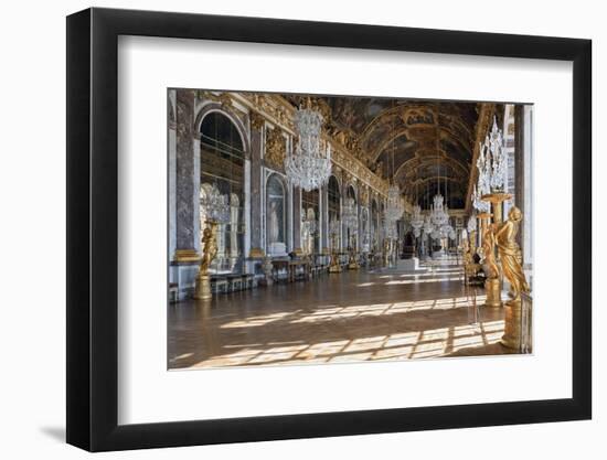 Grande Galerie or Galerie Des Glaces (The Hall of Mirrors) in Palace of Versailles-null-Framed Photographic Print