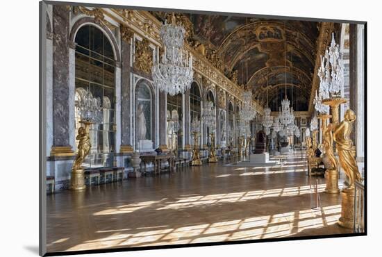 Grande Galerie or Galerie Des Glaces (The Hall of Mirrors) in Palace of Versailles-null-Mounted Photographic Print