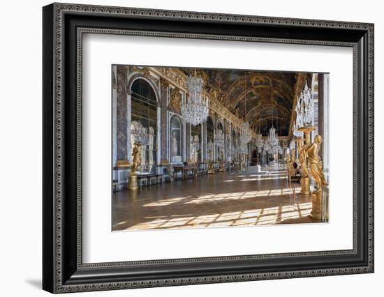 Grande Galerie or Galerie Des Glaces (The Hall of Mirrors) in Palace of Versailles-null-Framed Photographic Print