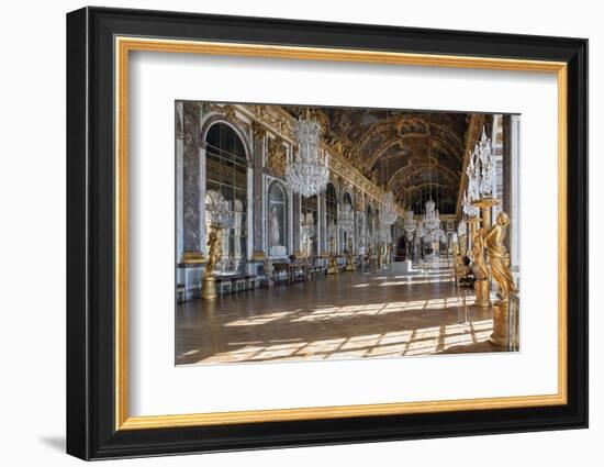 Grande Galerie or Galerie Des Glaces (The Hall of Mirrors) in Palace of Versailles-null-Framed Photographic Print