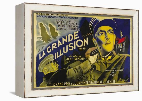 Grande Illusion, French Movie Poster, 1937-null-Framed Stretched Canvas