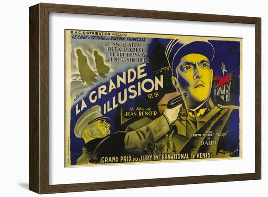 Grande Illusion, French Movie Poster, 1937-null-Framed Art Print