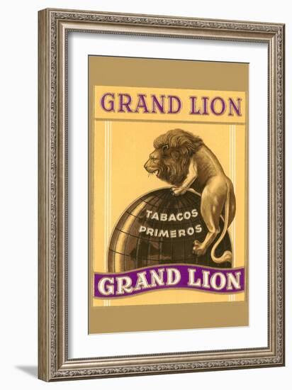 Grande Lion Label-null-Framed Art Print