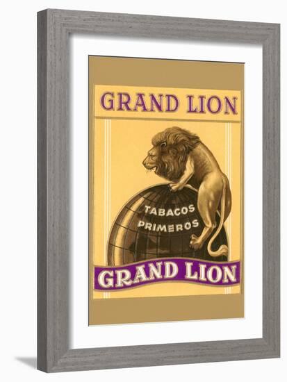 Grande Lion Label-null-Framed Art Print