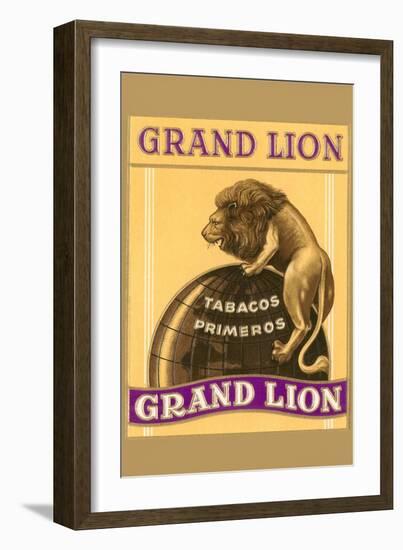 Grande Lion Label-null-Framed Art Print