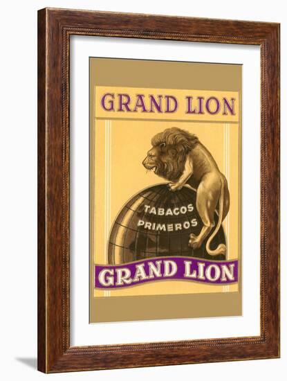 Grande Lion Label-null-Framed Art Print