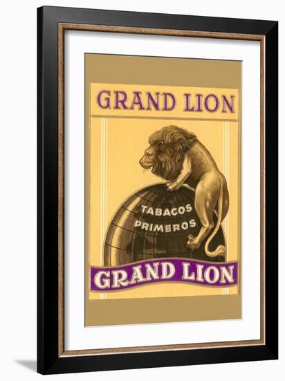 Grande Lion Label-null-Framed Art Print