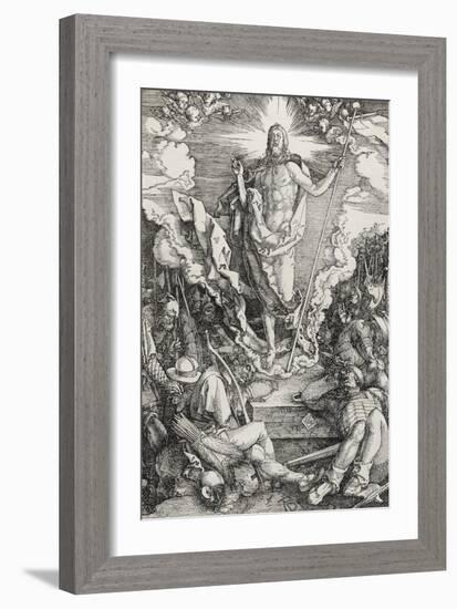 Grande passion - La résurrection du Christ-Albrecht Dürer-Framed Giclee Print