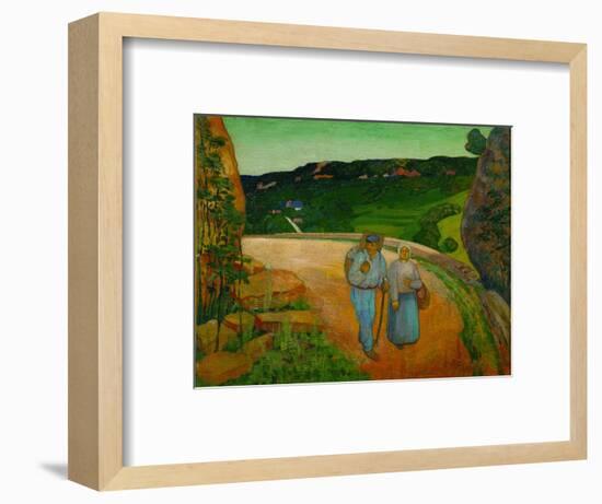 Grande percee.Paysage de Poligny-mountain pass across the Jura near Poligny.1907 Canvas 46,5x56 cm.-LOUIS ROY-Framed Giclee Print