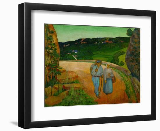 Grande percee.Paysage de Poligny-mountain pass across the Jura near Poligny.1907 Canvas 46,5x56 cm.-LOUIS ROY-Framed Giclee Print