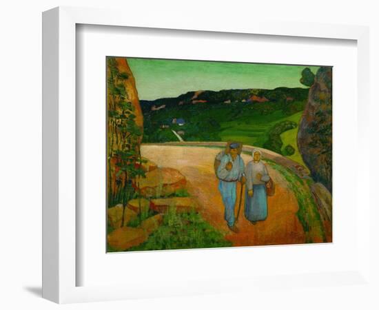 Grande percee.Paysage de Poligny-mountain pass across the Jura near Poligny.1907 Canvas 46,5x56 cm.-LOUIS ROY-Framed Giclee Print