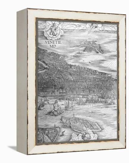 Grande Pianta Prospettica - Venice, C.1500 (Engraving) (Middle Section)-Jacopo De' Barbari-Framed Premier Image Canvas