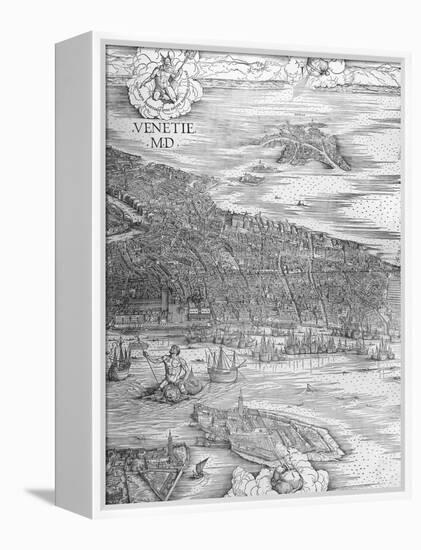 Grande Pianta Prospettica - Venice, C.1500 (Engraving) (Middle Section)-Jacopo De' Barbari-Framed Premier Image Canvas