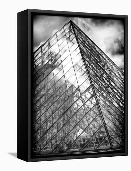 Grande Pyramide at the Louvre Museum, Paris, France-Philippe Hugonnard-Framed Premier Image Canvas