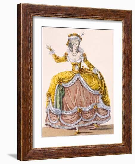 Grande Robe a La Sultane', Plate No.167 from 'Galeries Des Modes Et Costumes Francais', C.1778-87-Pierre Thomas Le Clerc-Framed Giclee Print