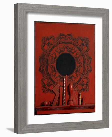 Grande Rosso, 1964-Lucio Del Pezzo-Framed Giclee Print