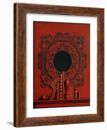 Grande Rosso, 1964-Lucio Del Pezzo-Framed Giclee Print