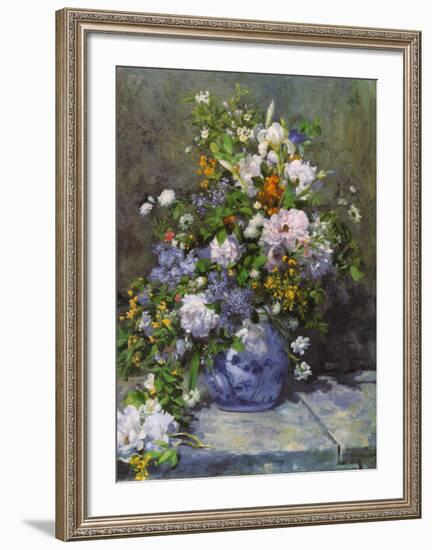 Grande Vaso di Fiori-Pierre-Auguste Renoir-Framed Art Print