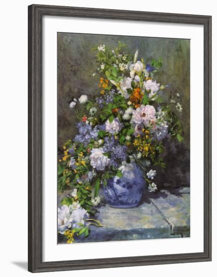 Grande Vaso di Fiori-Pierre-Auguste Renoir-Framed Art Print