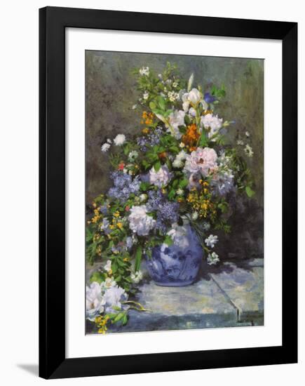 Grande Vaso di Fiori-Pierre-Auguste Renoir-Framed Art Print