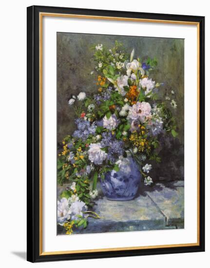 Grande Vaso di Fiori-Pierre-Auguste Renoir-Framed Art Print