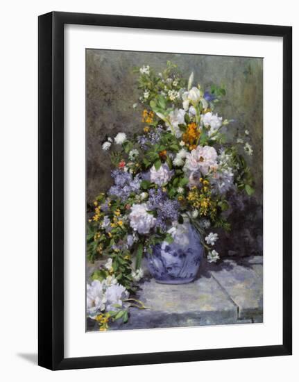 Grande Vaso di Fiori-Pierre-Auguste Renoir-Framed Art Print