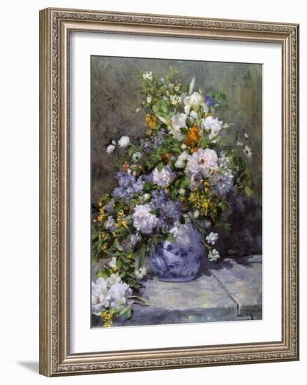 Grande Vaso di Fiori-Pierre-Auguste Renoir-Framed Art Print