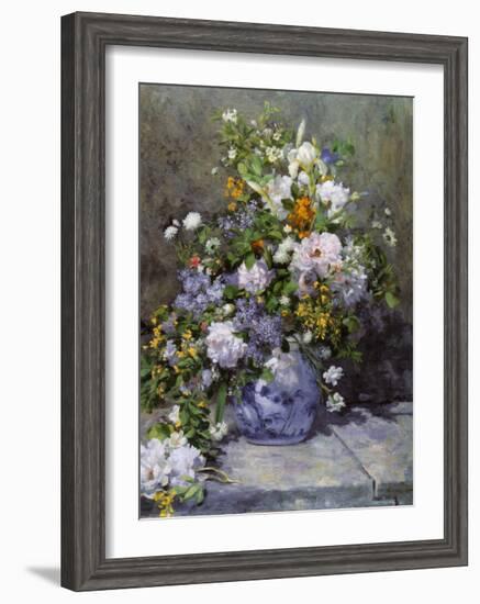 Grande Vaso di Fiori-Pierre-Auguste Renoir-Framed Art Print