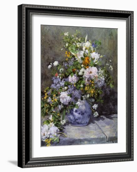 Grande Vaso di Fiori-Pierre-Auguste Renoir-Framed Art Print