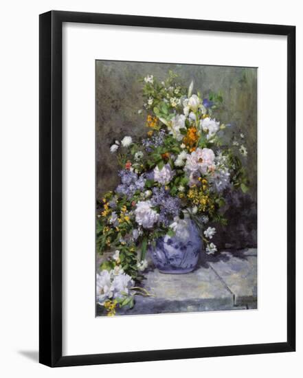 Grande Vaso di Fiori-Pierre-Auguste Renoir-Framed Art Print