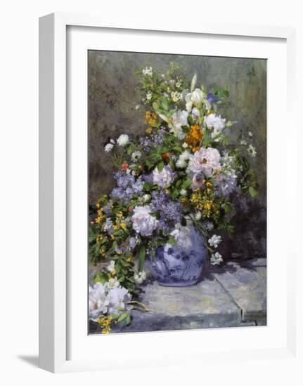 Grande Vaso di Fiori-Pierre-Auguste Renoir-Framed Art Print