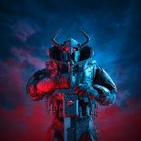 Futuristic Viking Warrior-grandeduc-Photographic Print