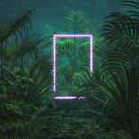 Neon Tropical Portal-grandeduc-Framed Premier Image Canvas