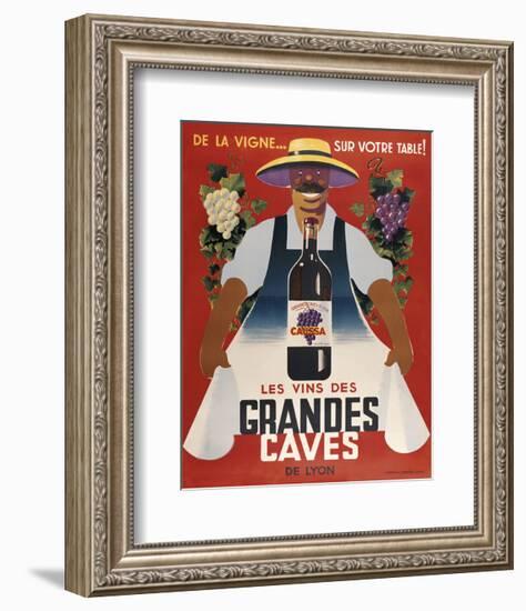 Grandes Caves-Vintage Posters-Framed Art Print