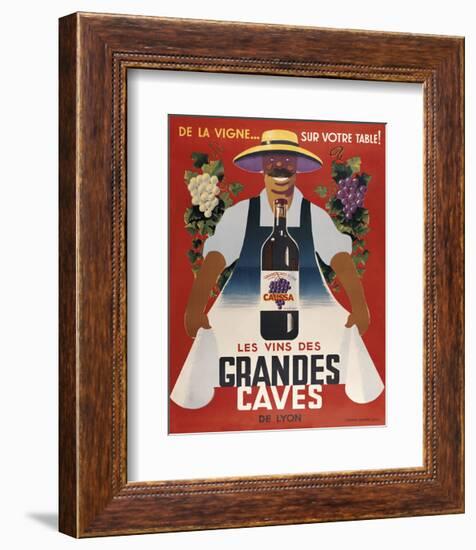 Grandes Caves-Vintage Posters-Framed Art Print