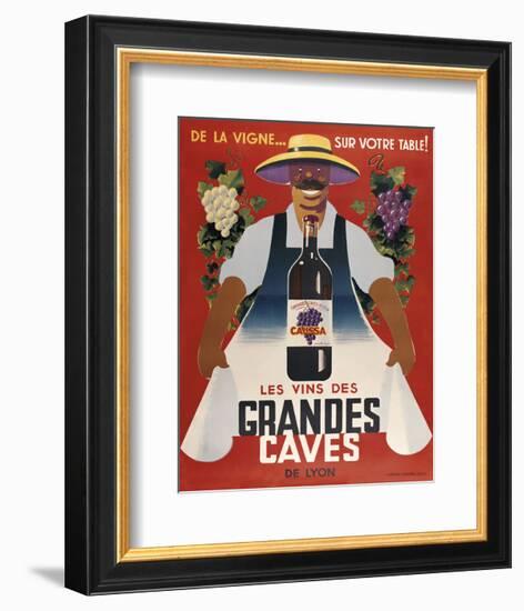 Grandes Caves-Vintage Posters-Framed Art Print