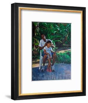Grandfather And Child, 2010-Colin Bootman-Framed Premium Giclee Print