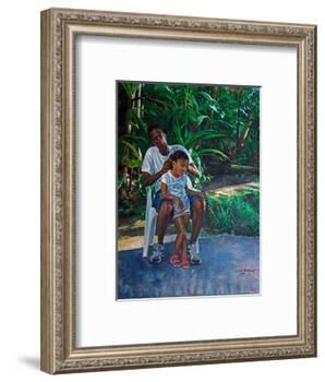 Grandfather And Child, 2010-Colin Bootman-Framed Premium Giclee Print