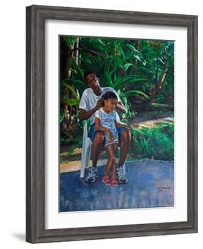 Grandfather And Child, 2010-Colin Bootman-Framed Giclee Print