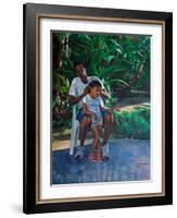 Grandfather And Child, 2010-Colin Bootman-Framed Giclee Print