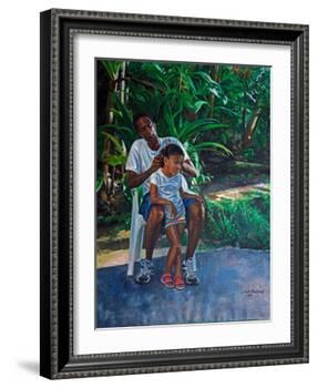 Grandfather And Child, 2010-Colin Bootman-Framed Giclee Print