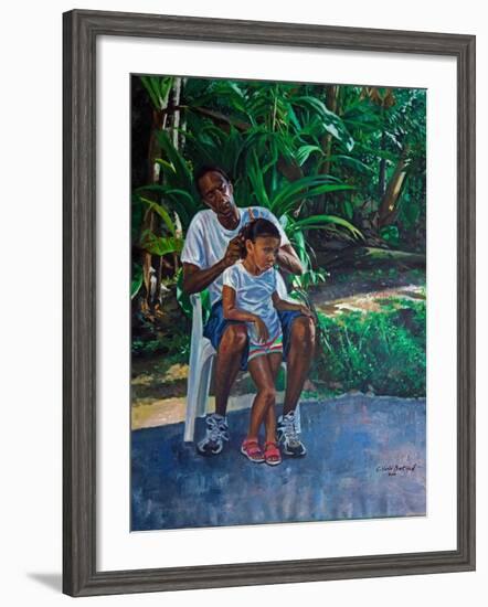 Grandfather And Child, 2010-Colin Bootman-Framed Giclee Print