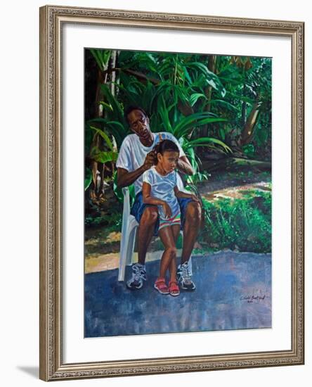 Grandfather And Child, 2010-Colin Bootman-Framed Giclee Print