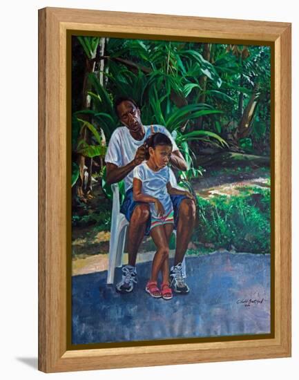 Grandfather And Child, 2010-Colin Bootman-Framed Premier Image Canvas
