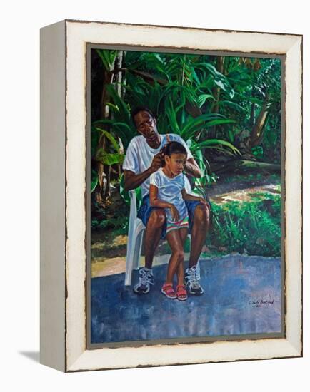 Grandfather And Child, 2010-Colin Bootman-Framed Premier Image Canvas