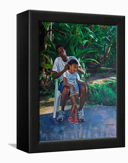 Grandfather And Child, 2010-Colin Bootman-Framed Premier Image Canvas