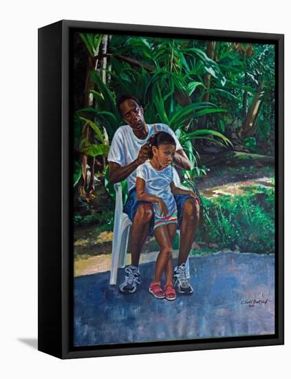 Grandfather And Child, 2010-Colin Bootman-Framed Premier Image Canvas