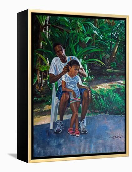 Grandfather And Child, 2010-Colin Bootman-Framed Premier Image Canvas